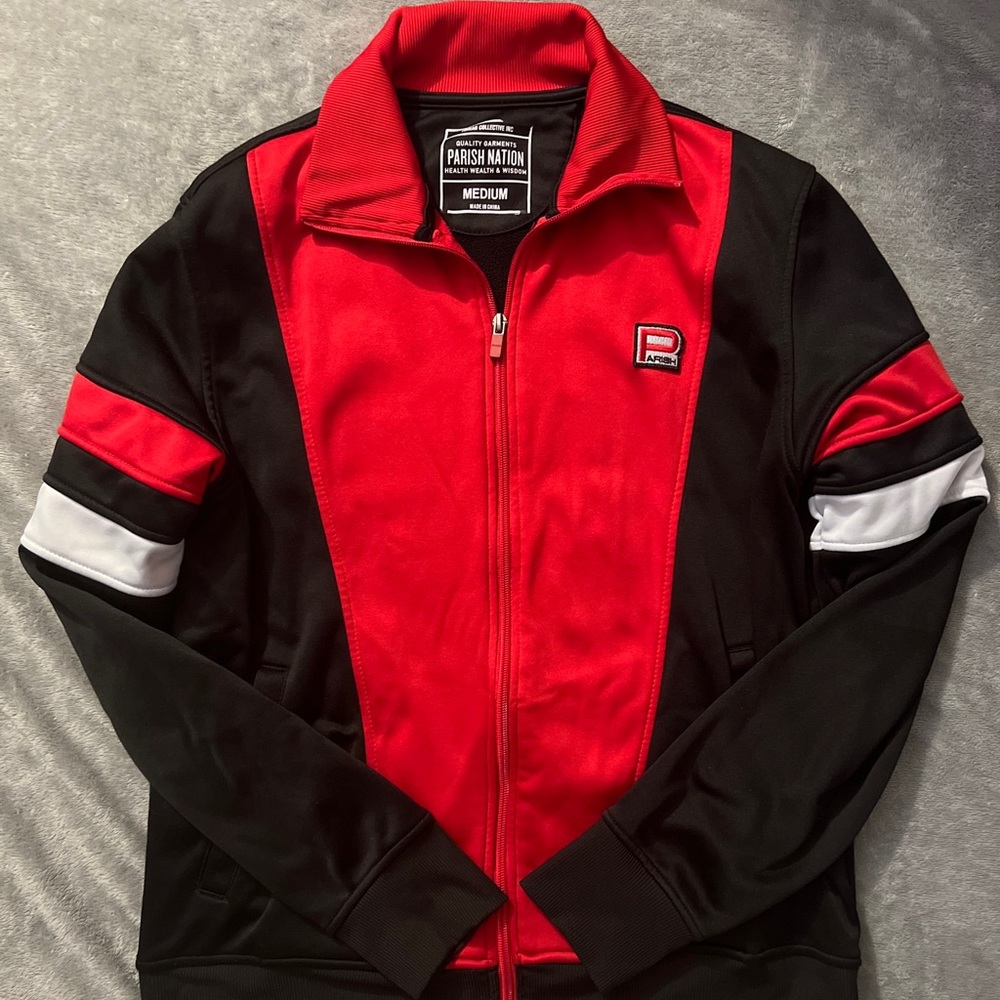 Parish Nation - Red, Black & White Jacket